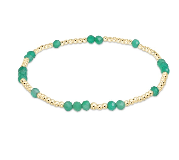 Hope Unwritten Gemstone Bracelet - Green Onyx