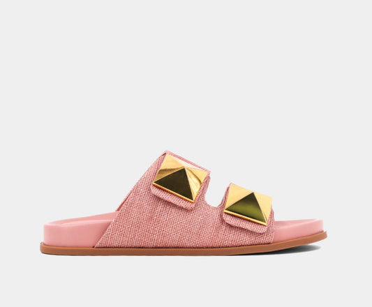 Bernarda Blush Woven Sandals