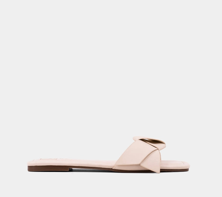 Bone Diana Flat Sandal