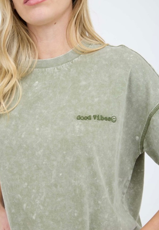 Strong Sage Mock Neck Cap Sleeve Sweater