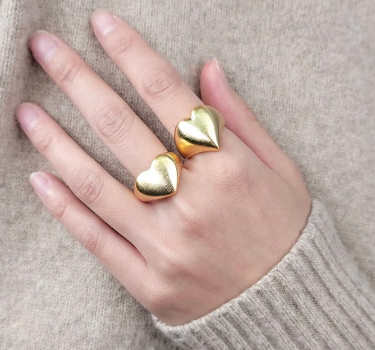 Matte Heart Ring