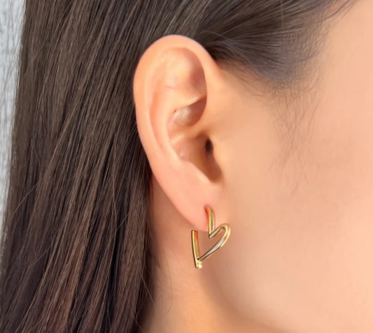 Mini Romance Heart Earrings