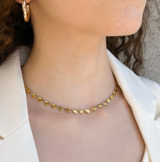 Romance Meets Elegance Heart Choker