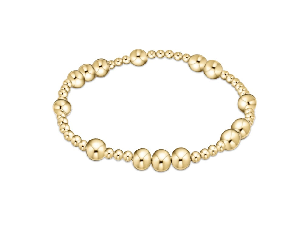 Hope Unwritten 6mm Bead Bracelet Gold
