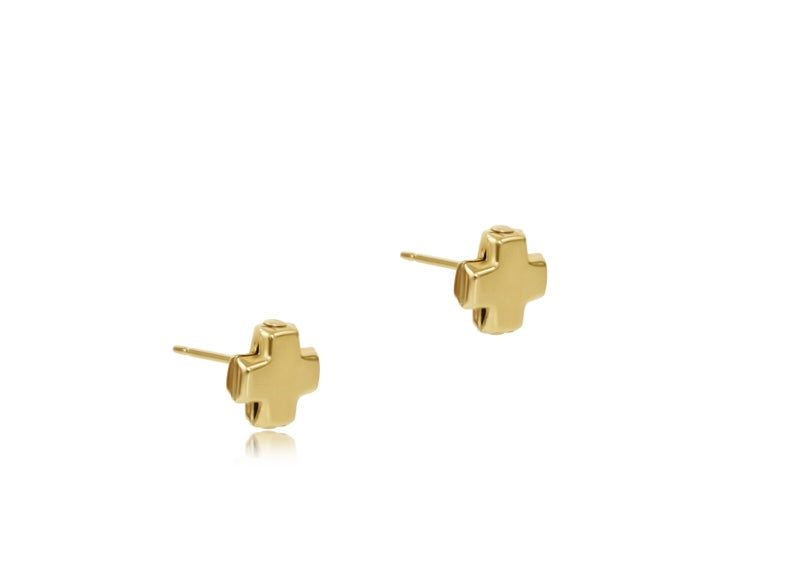 Signature Cross Gold Stud - Gold