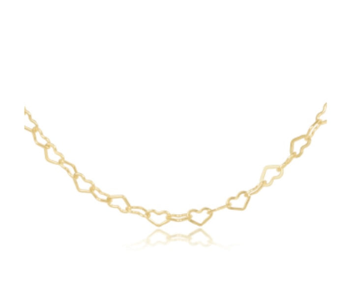 15" Choker Love Chain - Gold