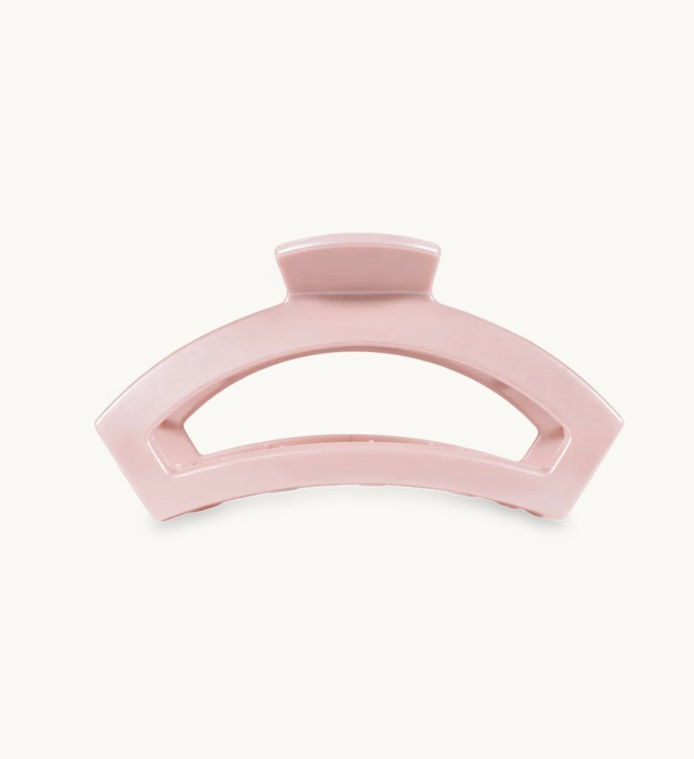 Open Pearly Pink Small Hair Clip