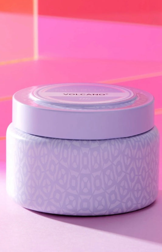 Volcano Lavender Printed Travel Tin Candle, 8.5 oz