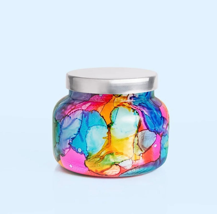 Volcano Rainbow Watercolor Signature Candle, 19 oz