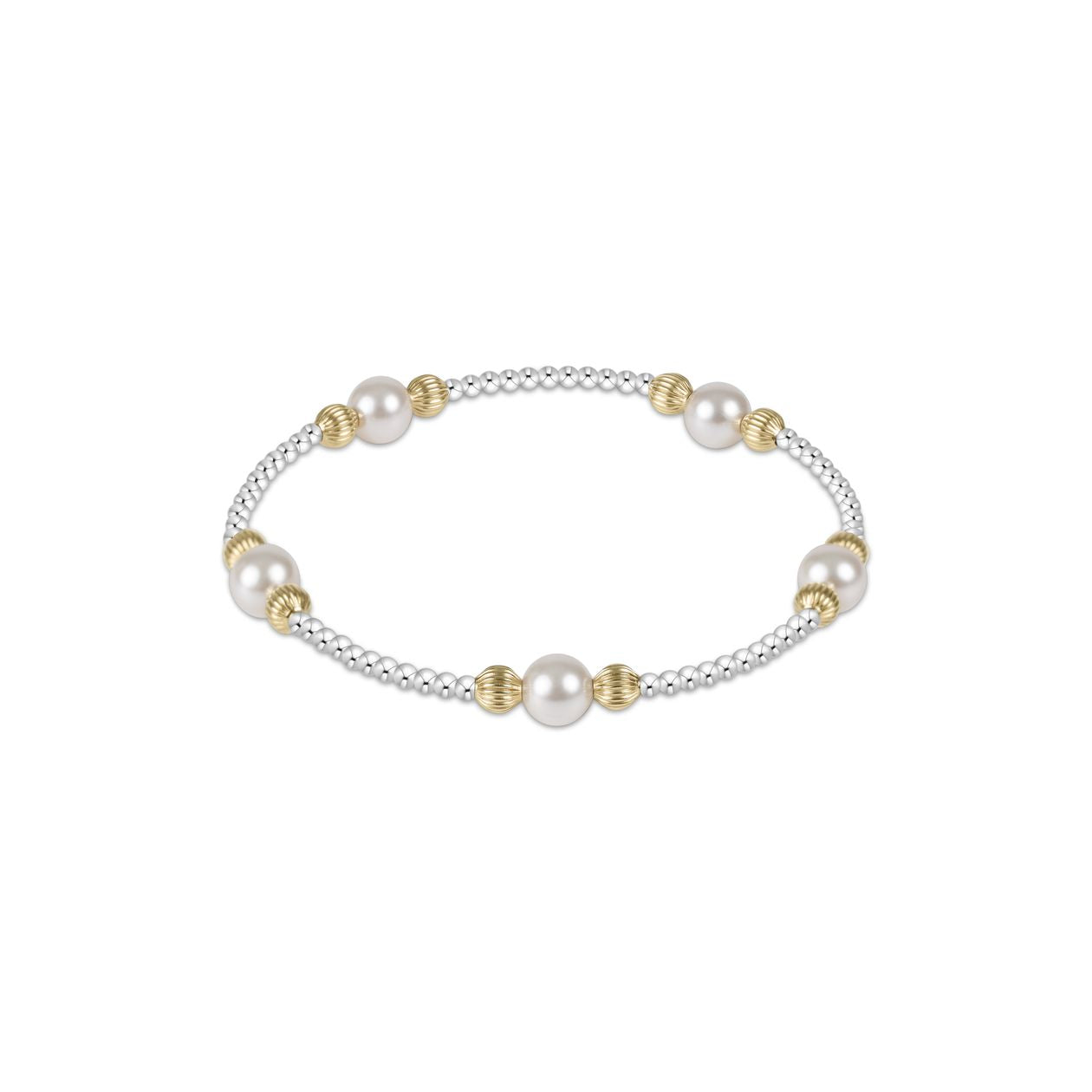Purpose Dignity Pearl 6mm Bead Bracelet - Mixed Metal