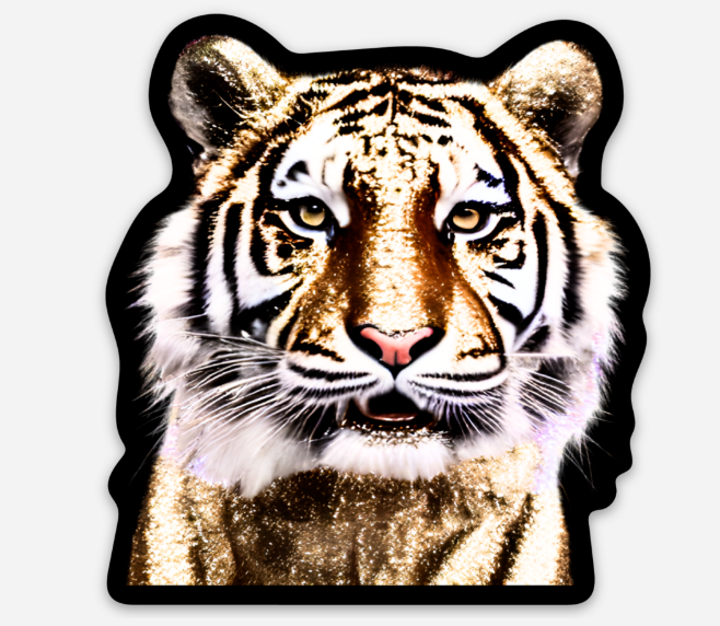 GAME DAY STICKER - Glistening Tiger