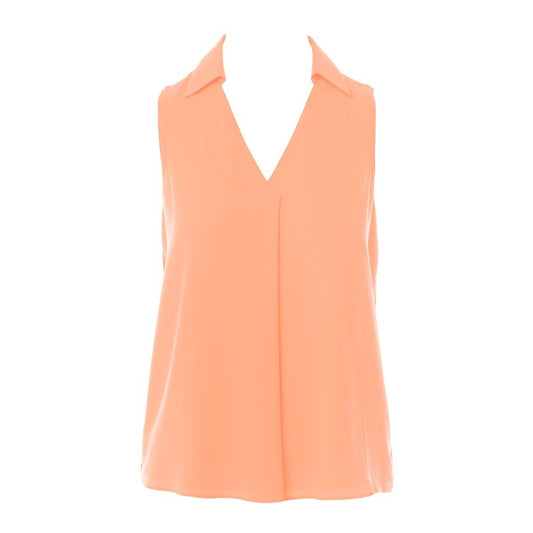 Peach Bellini Satin Blouse