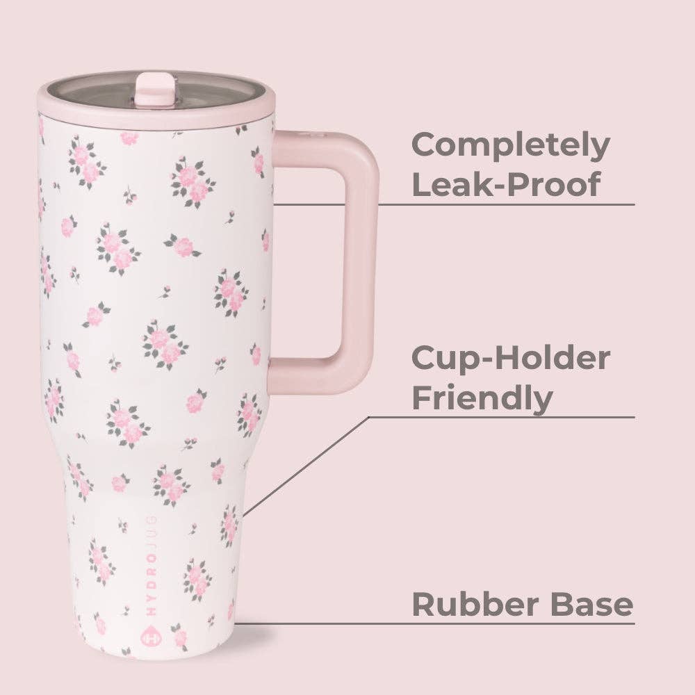 Wildrose Floral 32 oz Traveler Tumbler