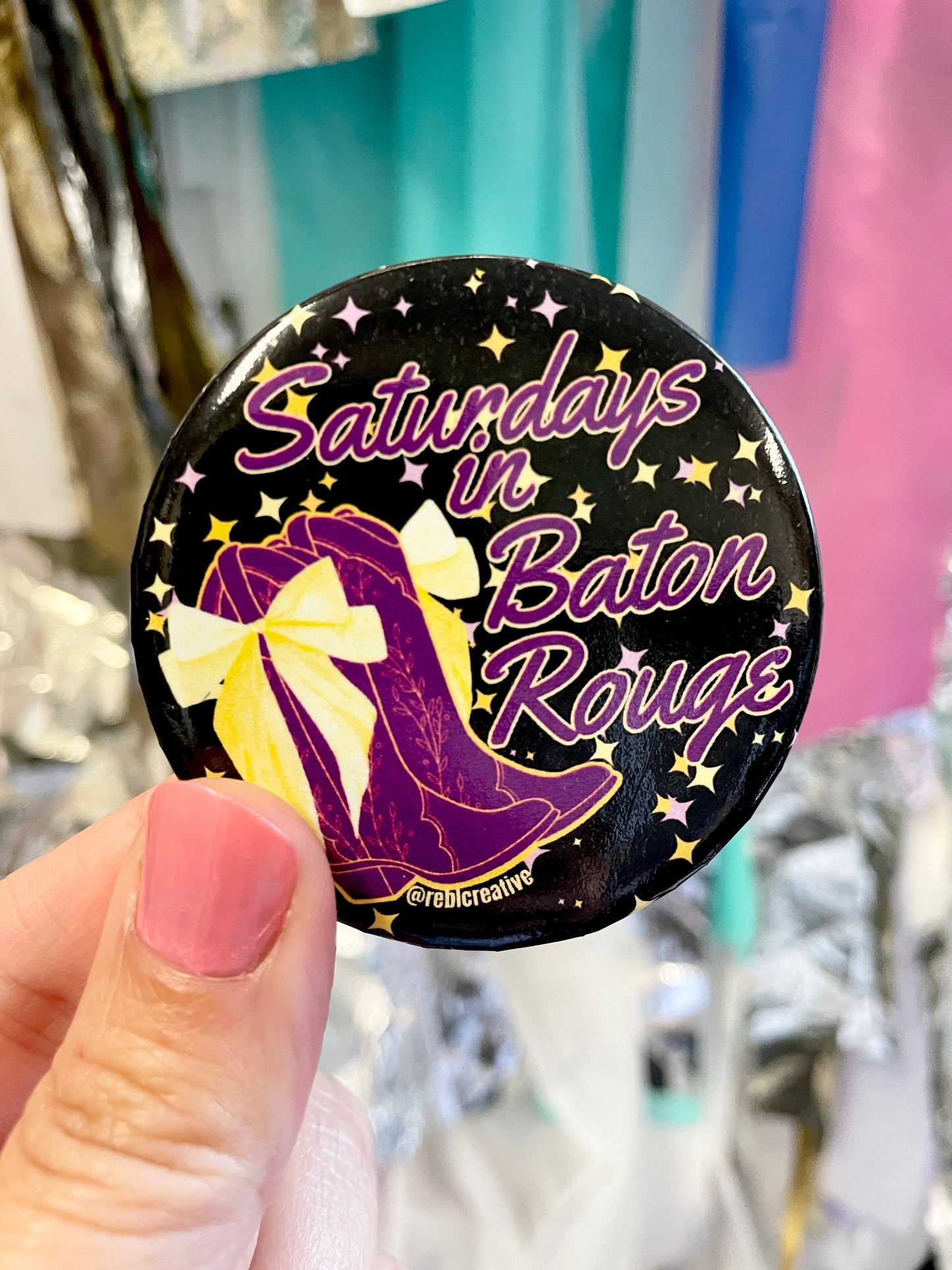 Boots and Stars - Baton Rouge - Game Day Button