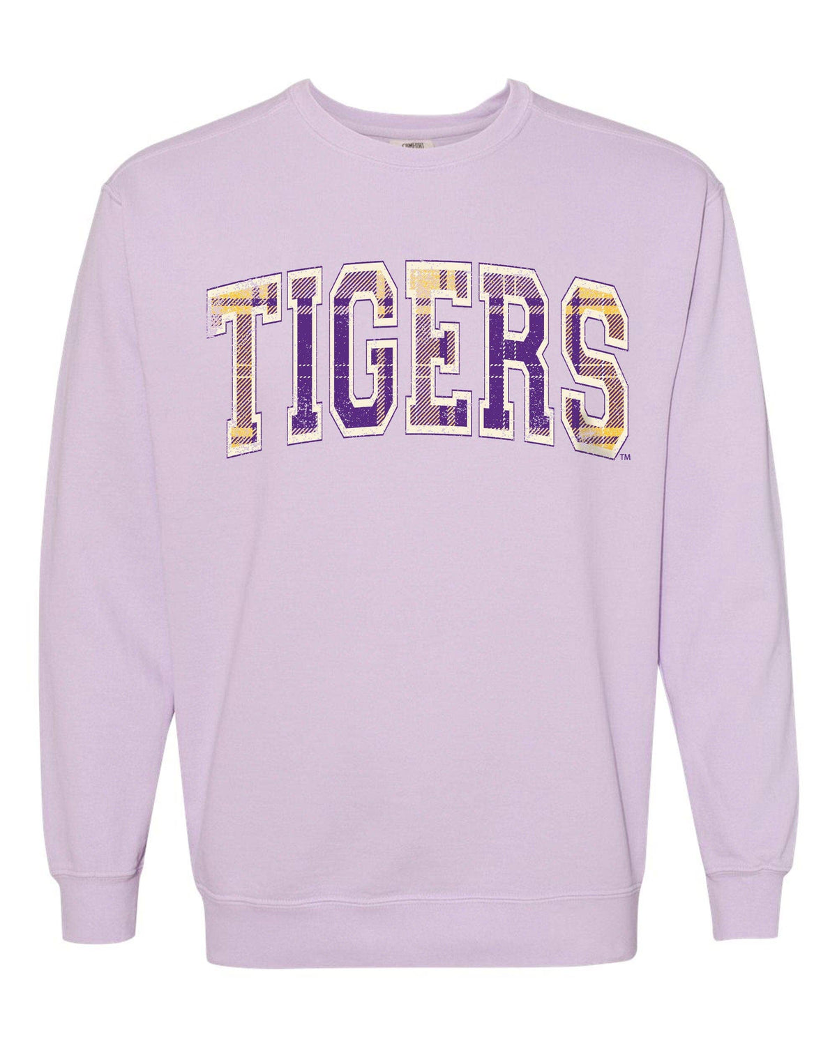 LSU Tigers Tartan Orchid CC Sweatshirt