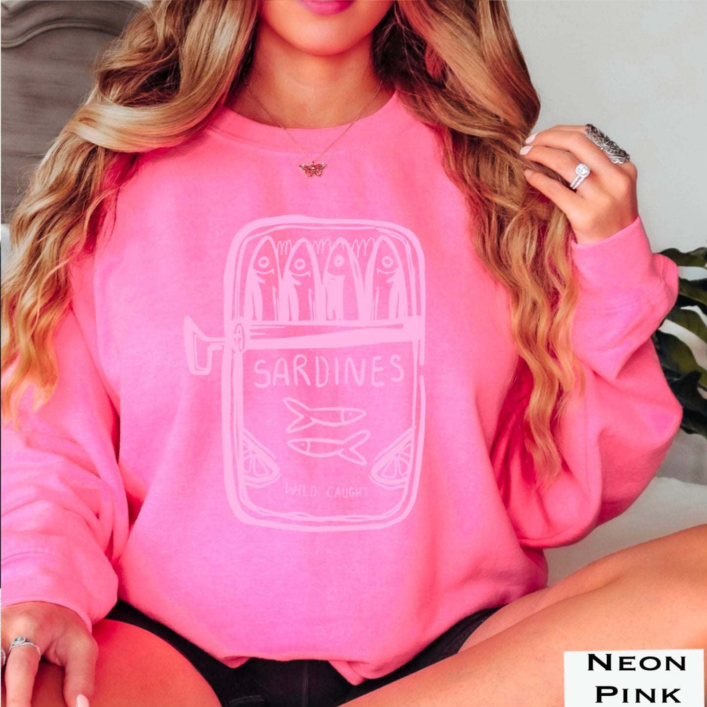 Wild Caught Sardines | Summer Coastal Women’s Sweatshirt