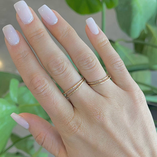 Gold Filled Sparkle Ring: 7