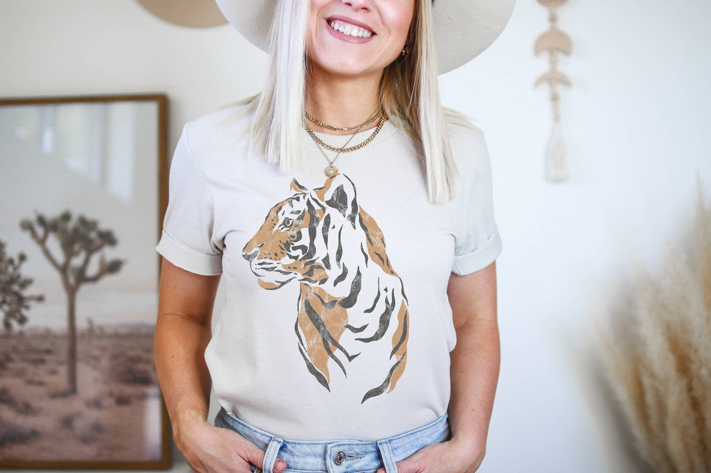 Tiger Tee | Retro Boho Tshirt