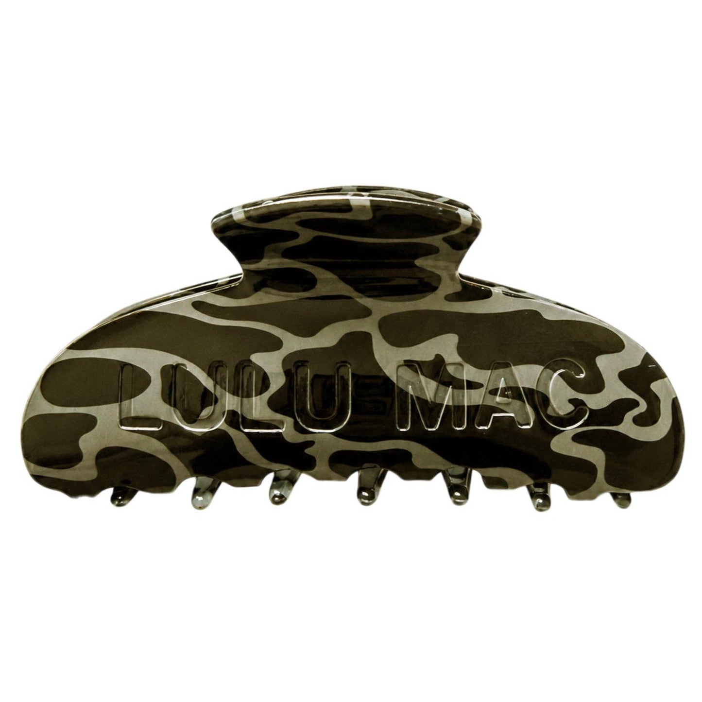 LULU MAC HAIR CLIPS Black Camo