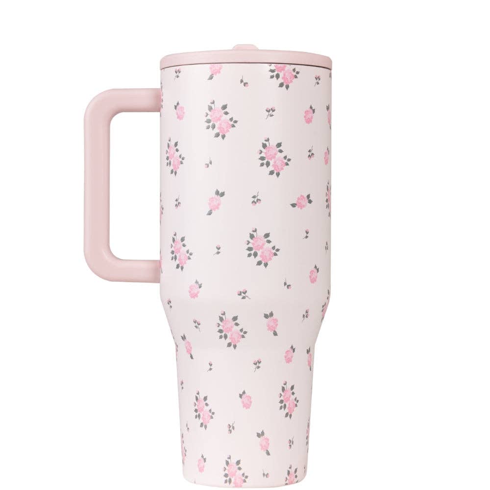 Wildrose Floral 32 oz Traveler Tumbler