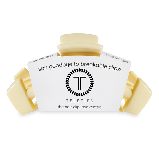 Classic Hair Clip | Large | Butter Yellow