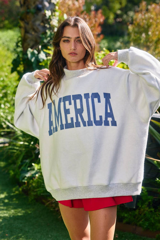 Reversible USA/America Graphic Sweatshirt