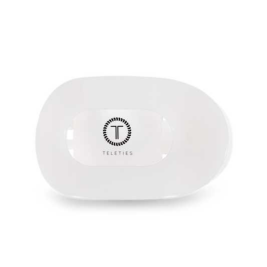 Round Flat Hair Clip | Medium | Coconut White