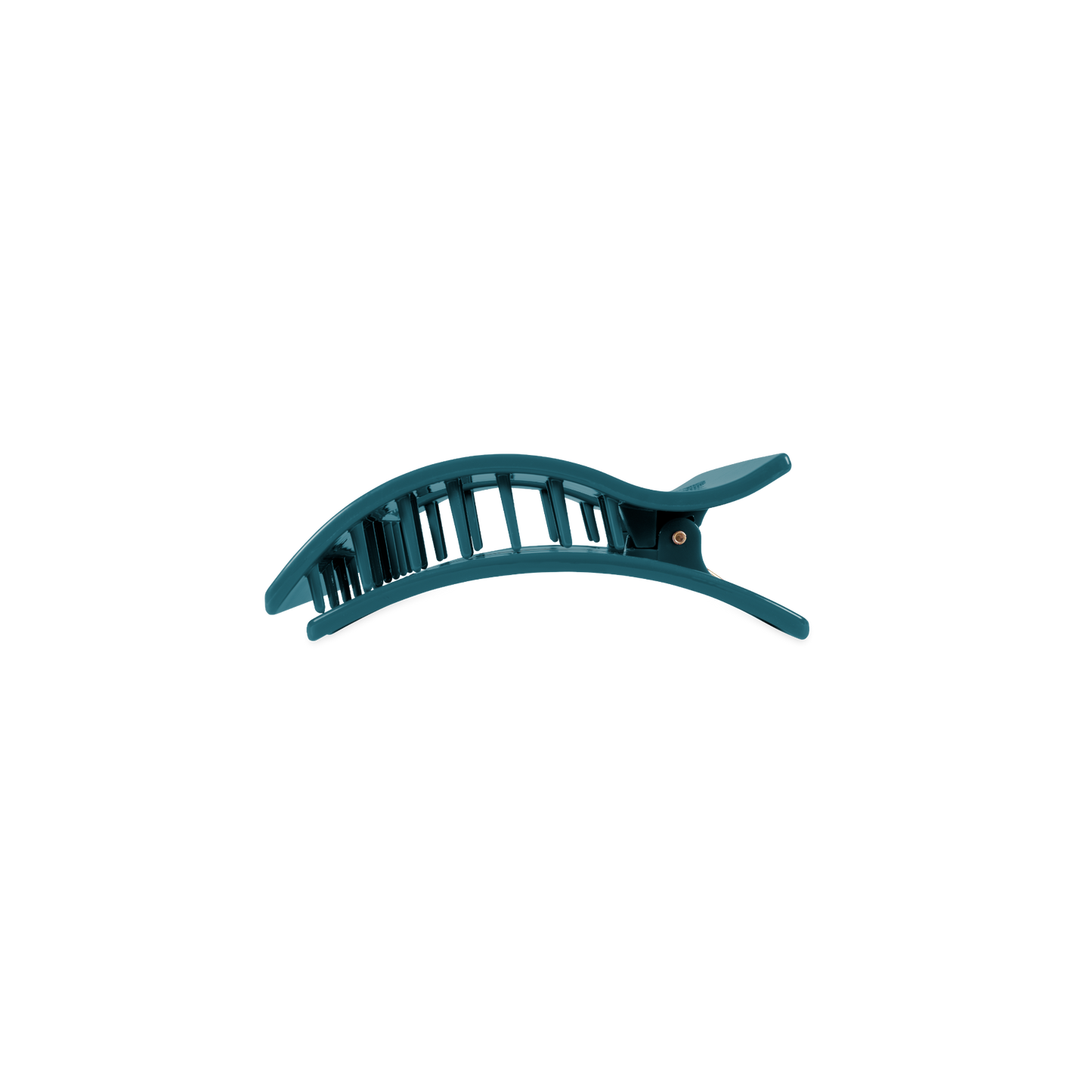 Teal With It Small Flat Rectangle Hair Clip