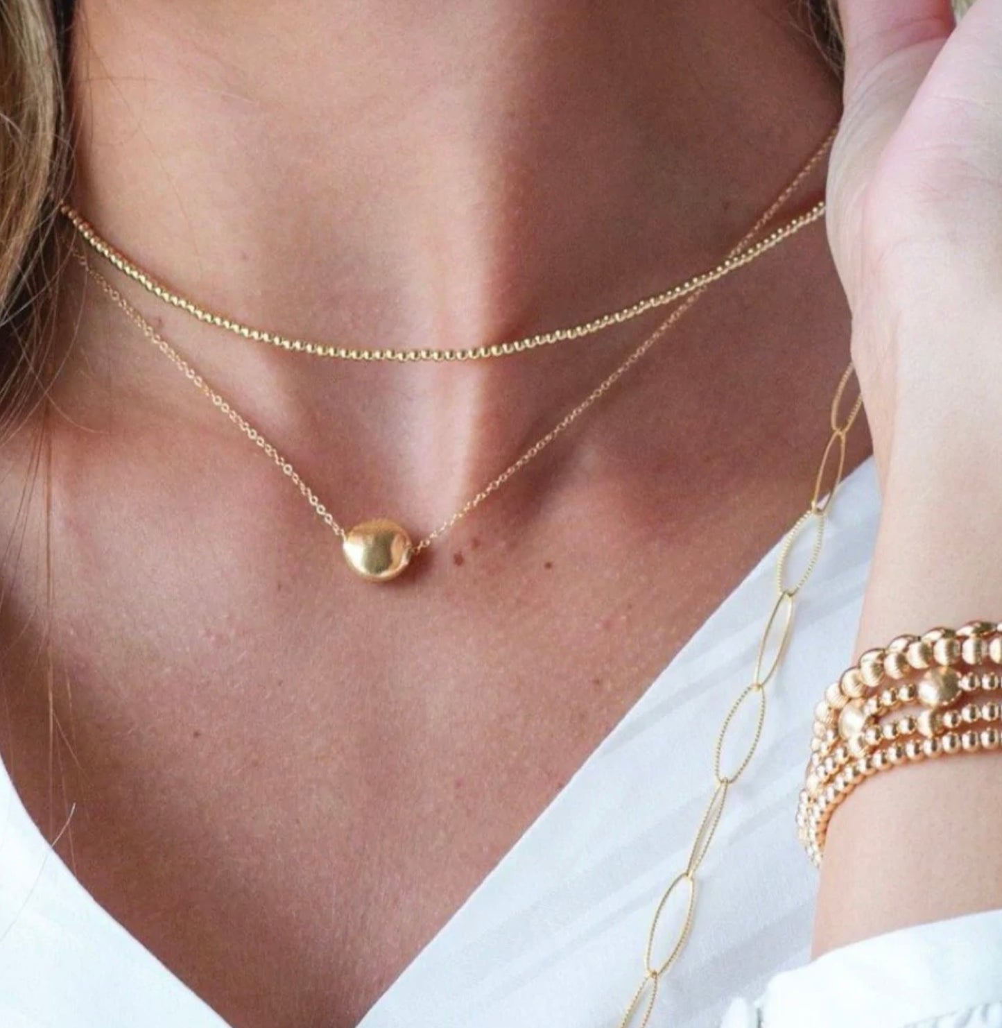 15” Choker Classic Gold 2mm Bead