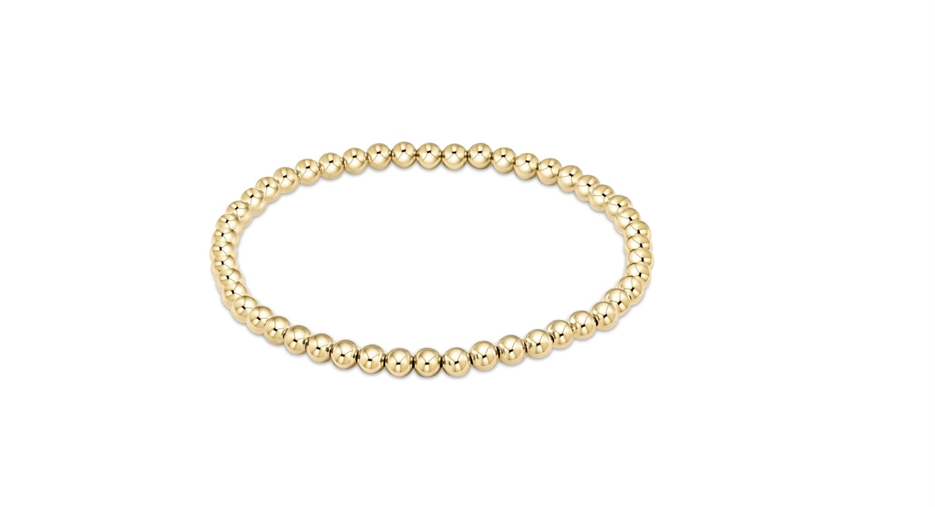 Classic Gold 4mm Bead Bracelet