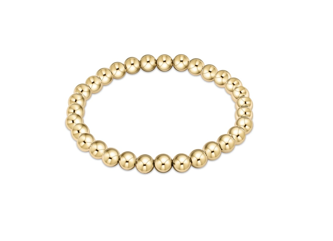 Classic Gold 6mm Bead Bracelet