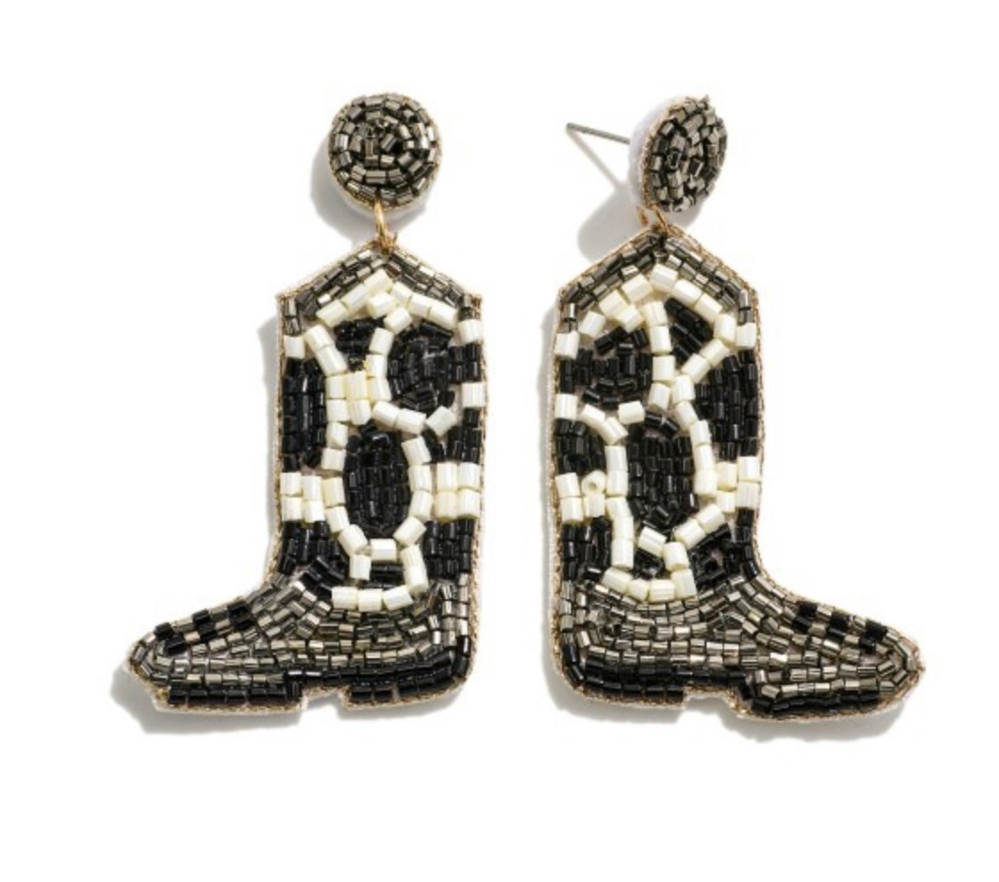 All Out Dolly Boot Earrings