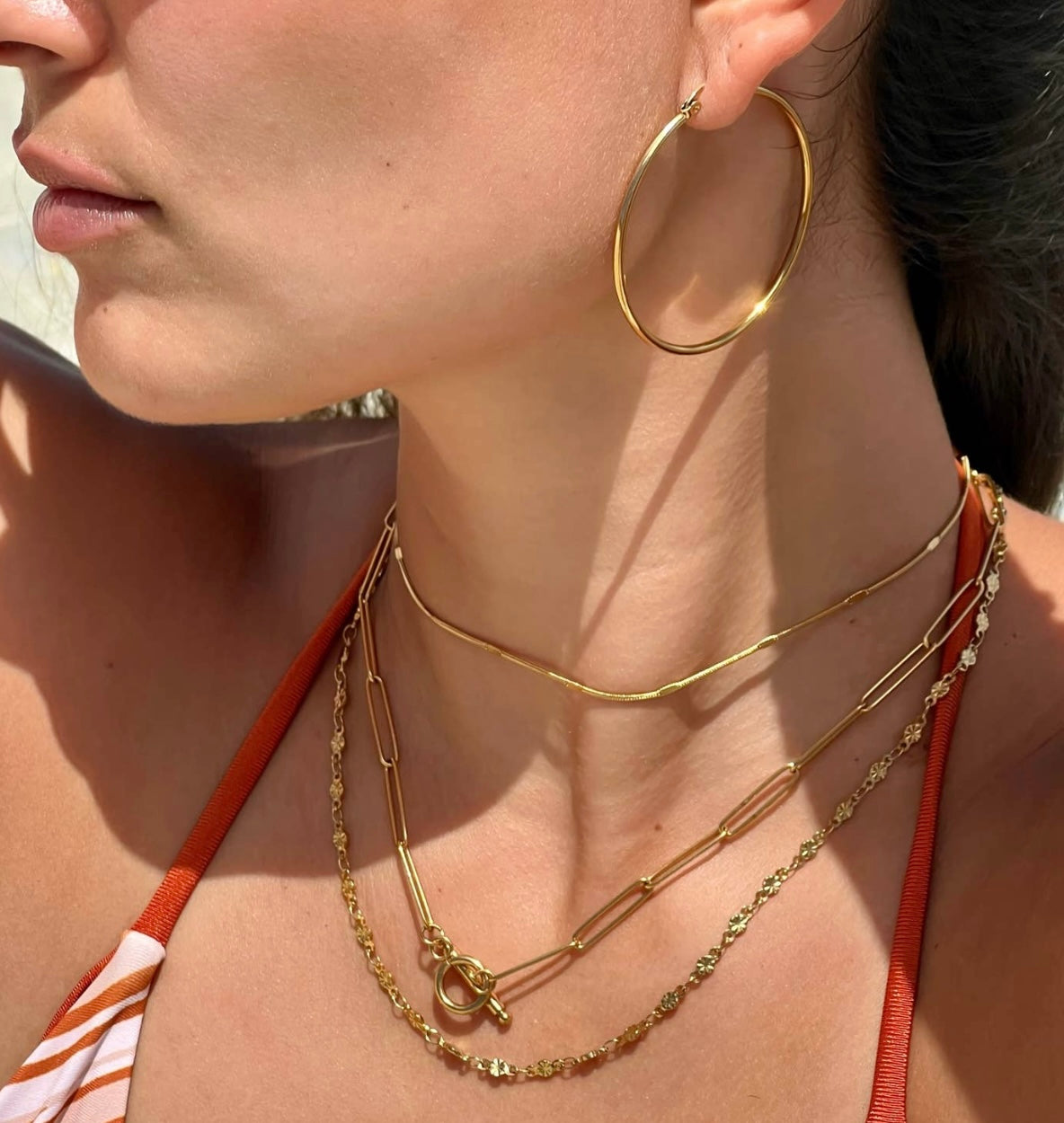 EV-Carolina Round Snake Chain Choker