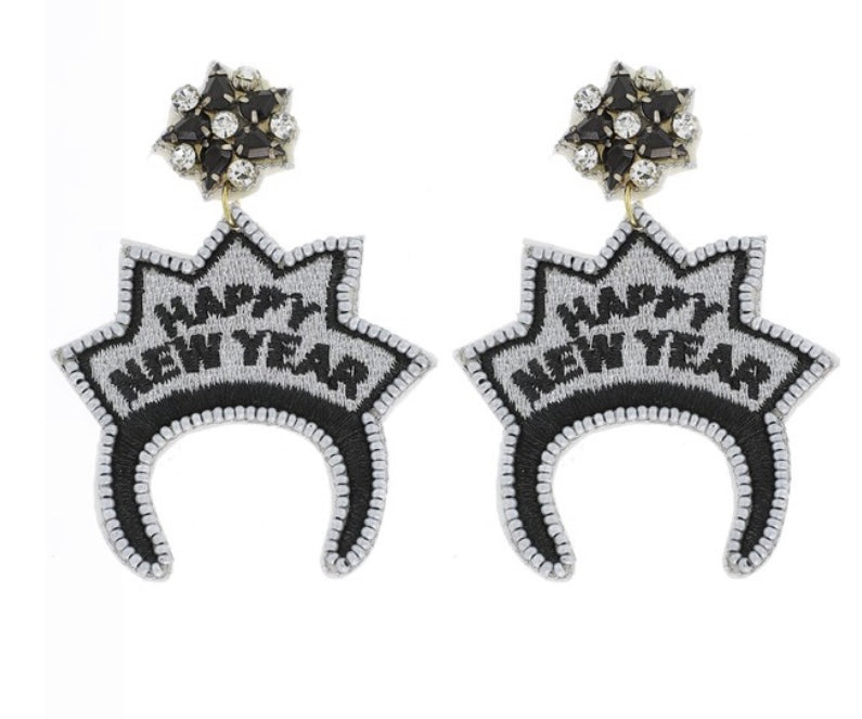 New Year’s Tiara Earrings
