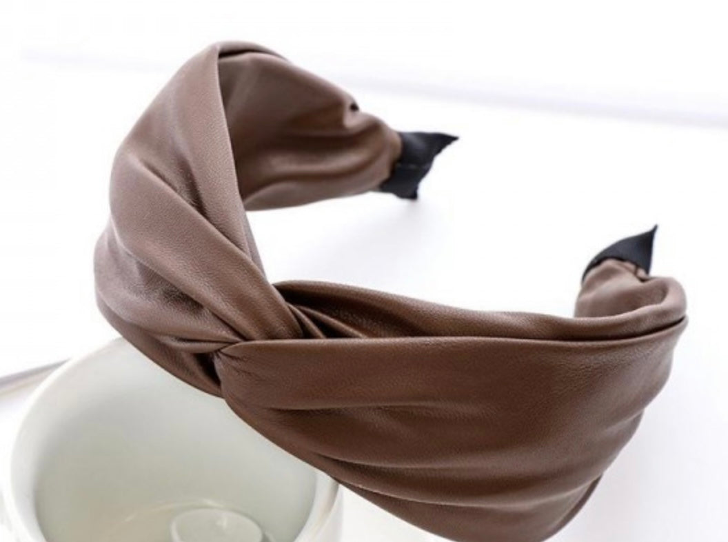 Leather Wrapped Headband