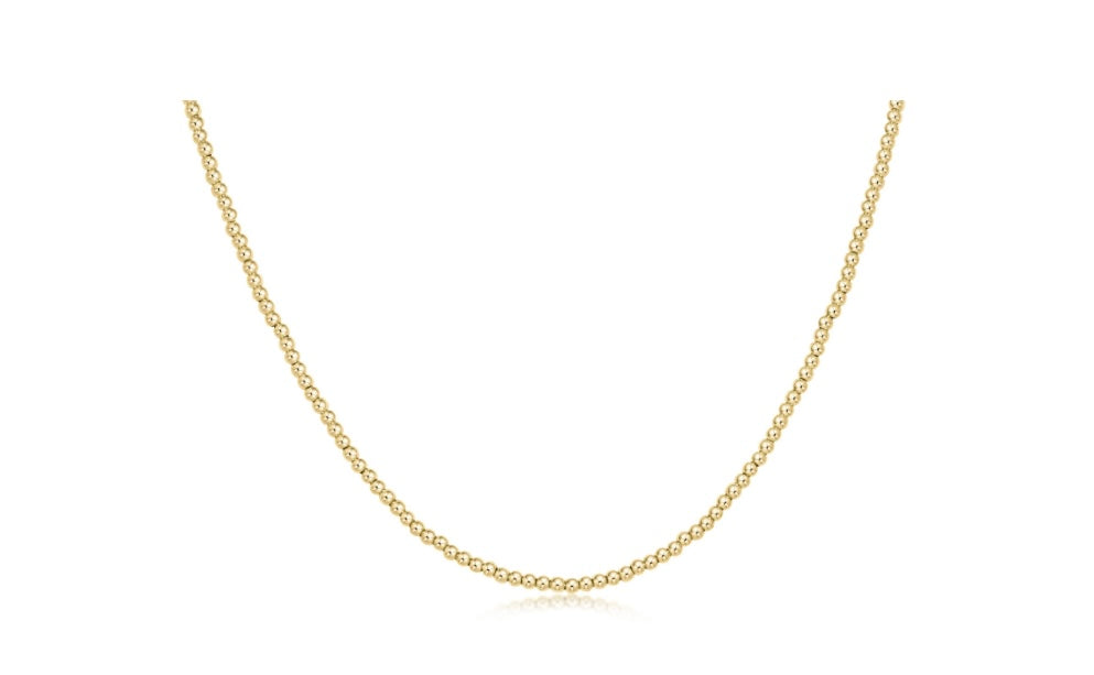 15” Choker Classic Gold 2mm Bead