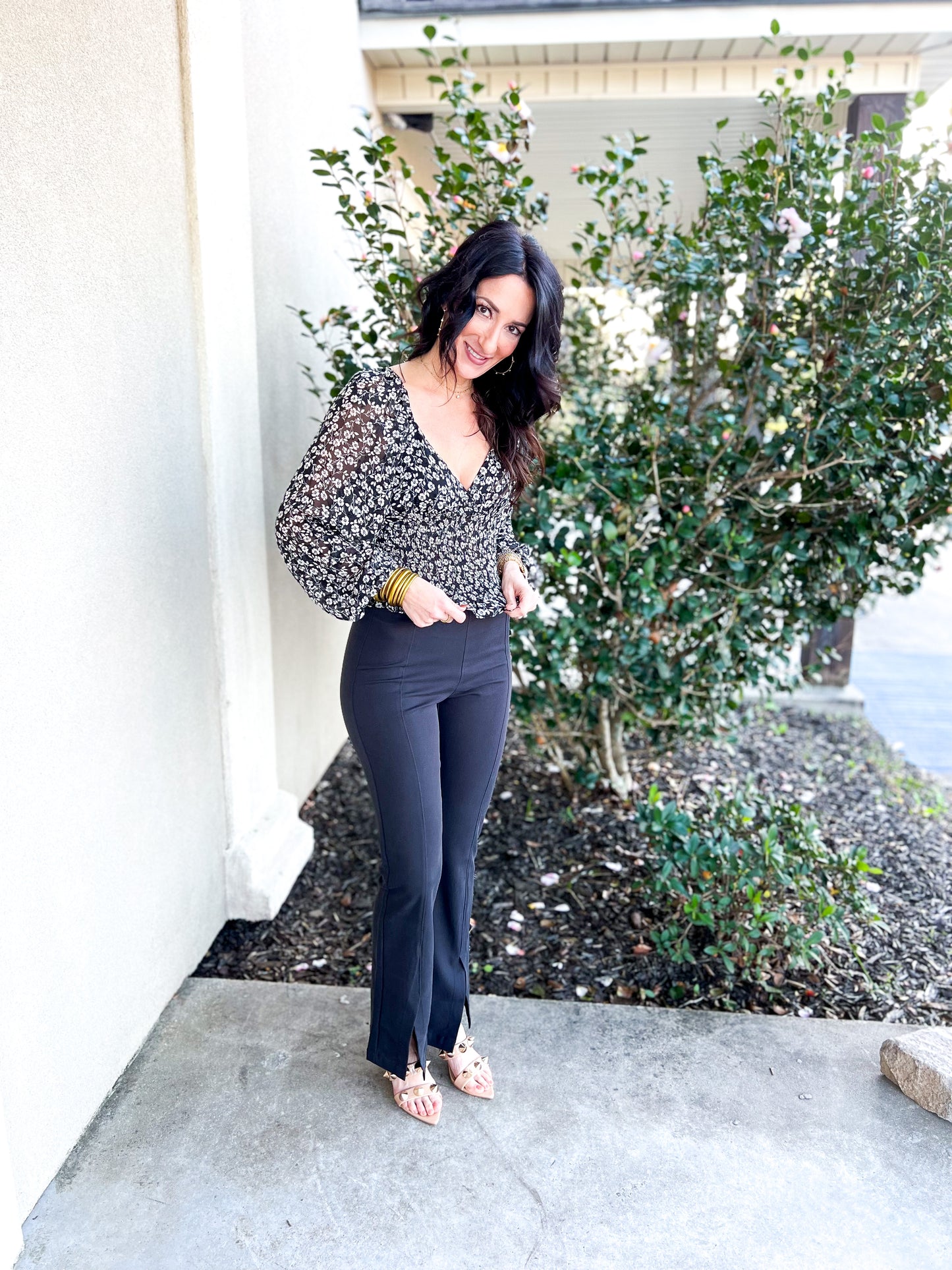 Dev Floral Smocked Top