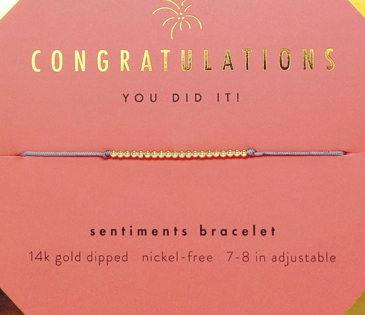 Sentiments Bracelet Congratulations