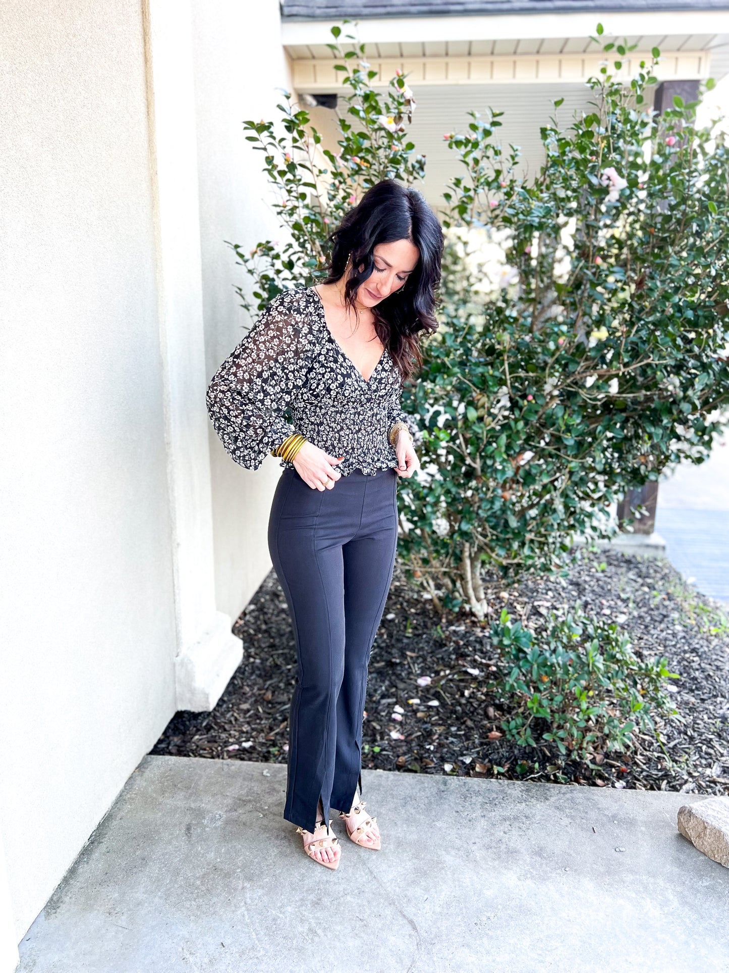 Dev Floral Smocked Top
