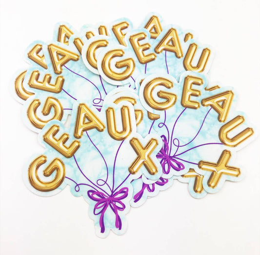 GAME DAY STICKER - GEAUX Balloons