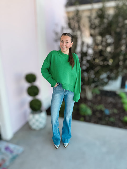 4-Way Mid Rise Flare Jeans