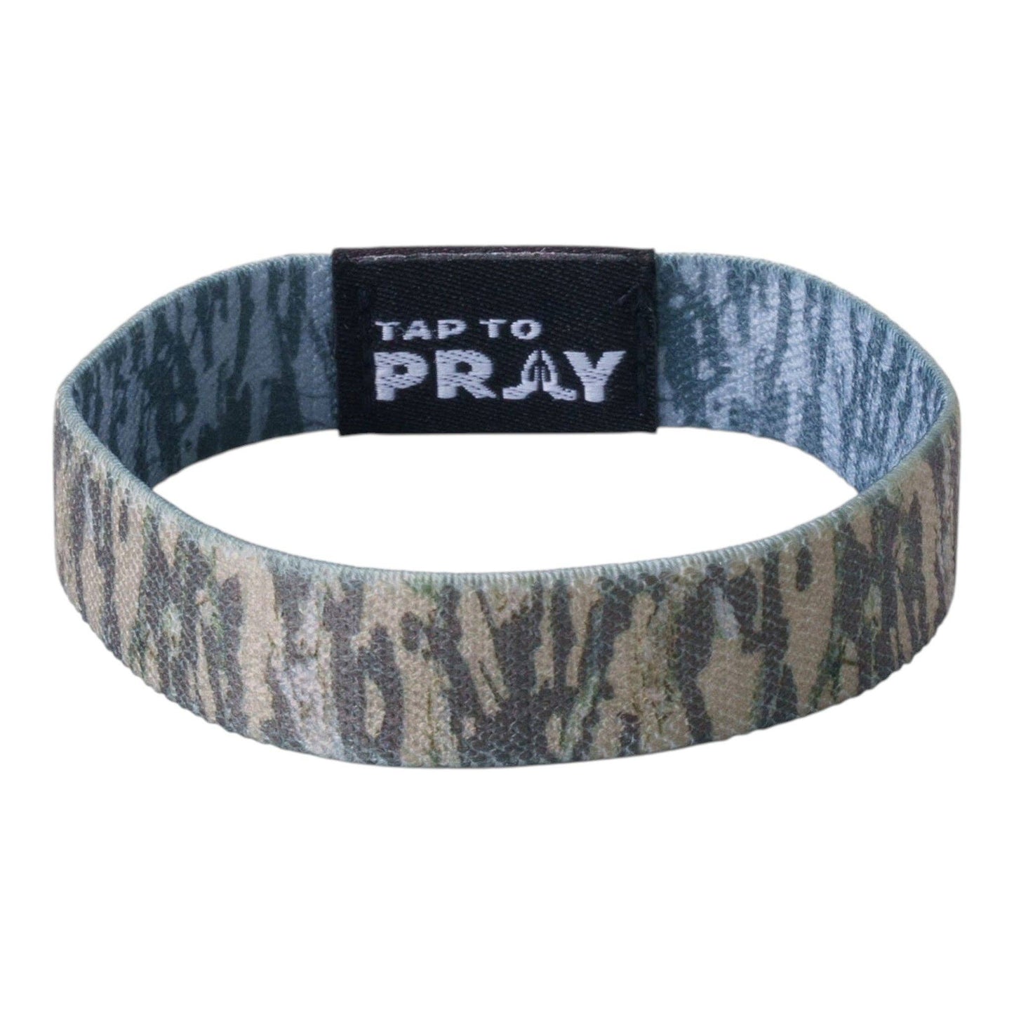 Tap To Pray™ Wristbands - Tree Bark Camo Brown & Grey