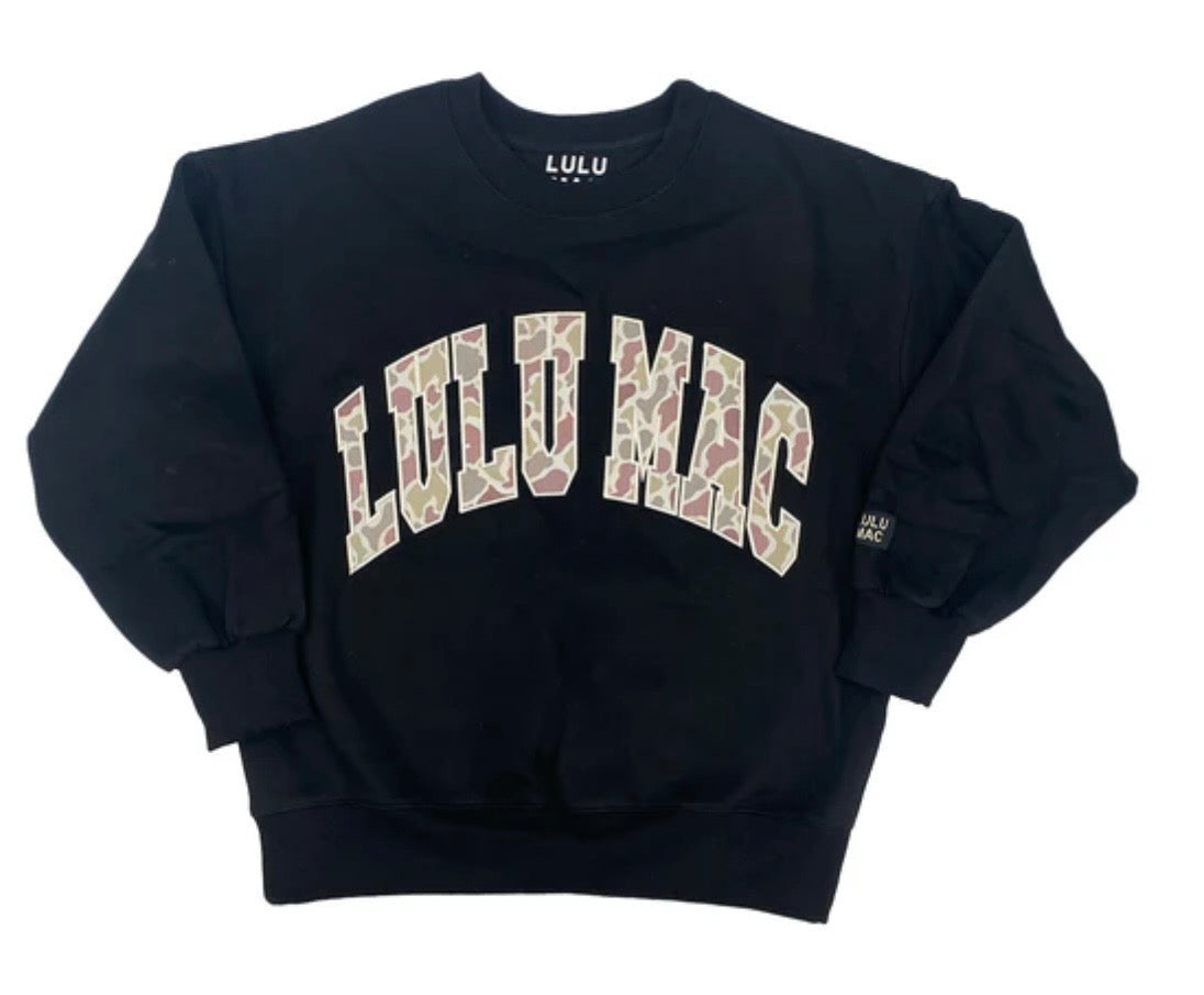Black Camo LuLu Mac Sweatshirt
