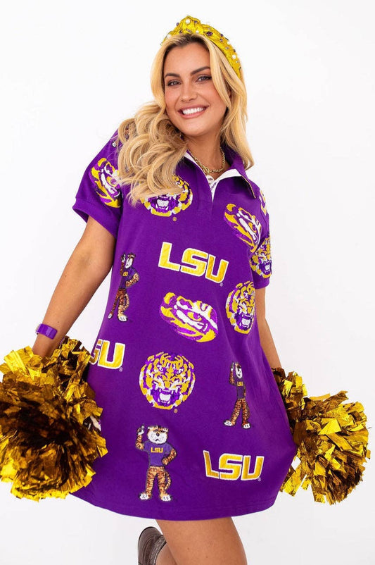 LSU Logo Patch Dress