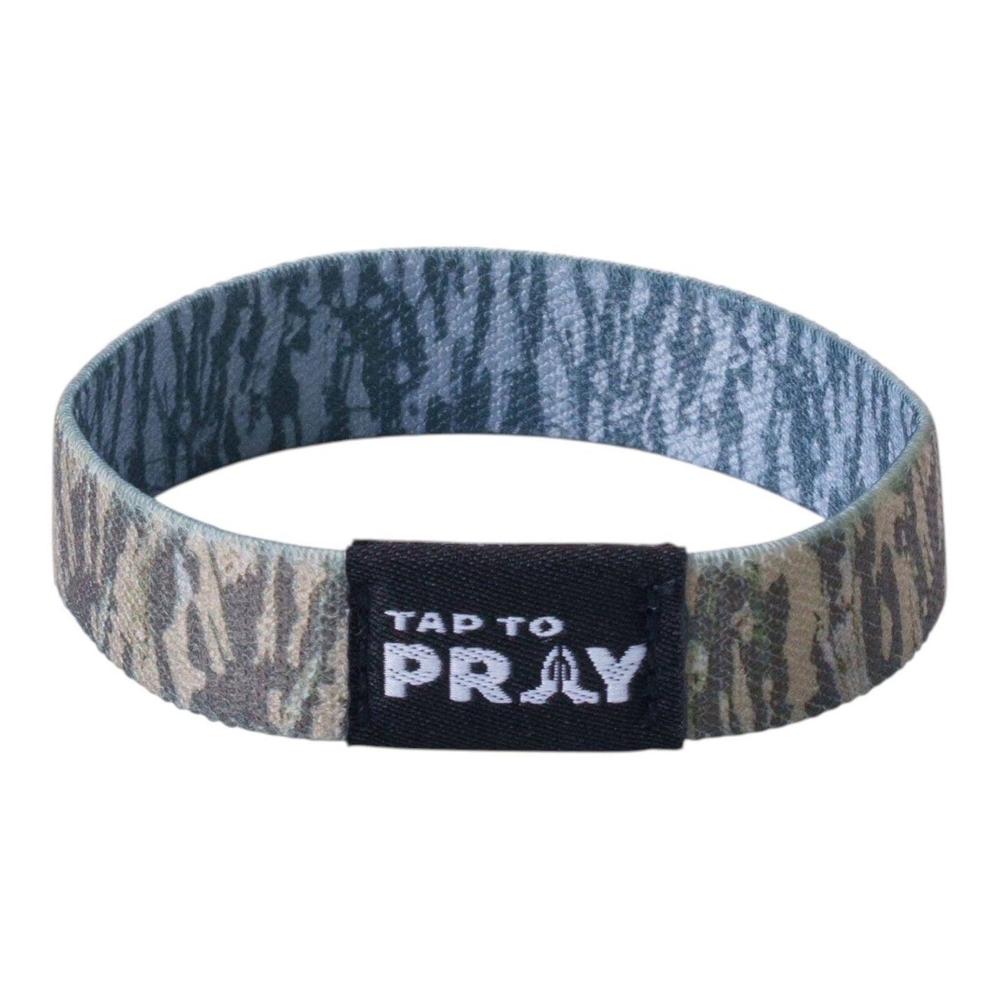 Tap To Pray™ Wristbands - Tree Bark Camo Brown & Grey