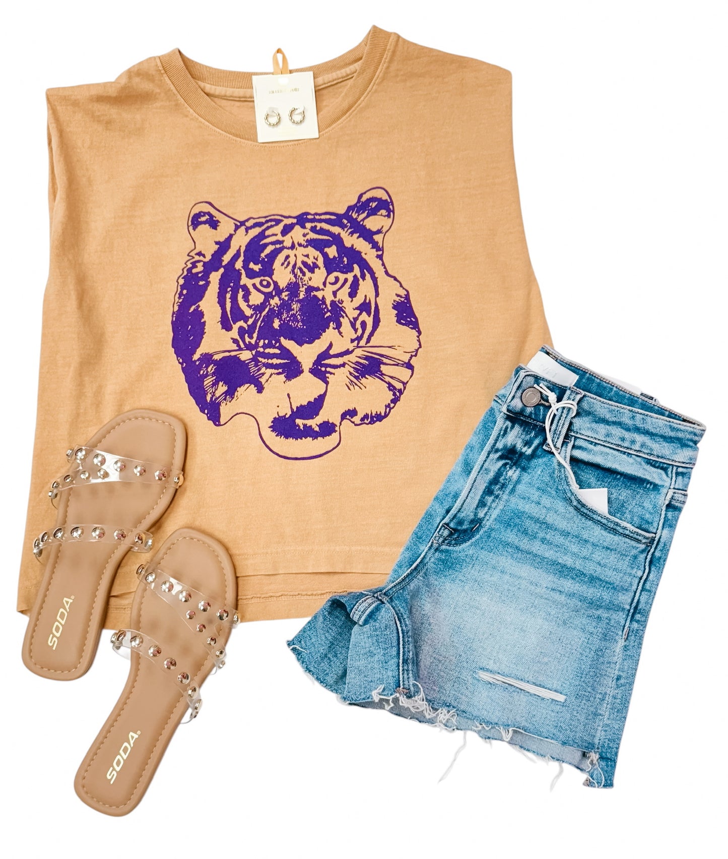 Stated Tiger Face Fadded Mustard Tank