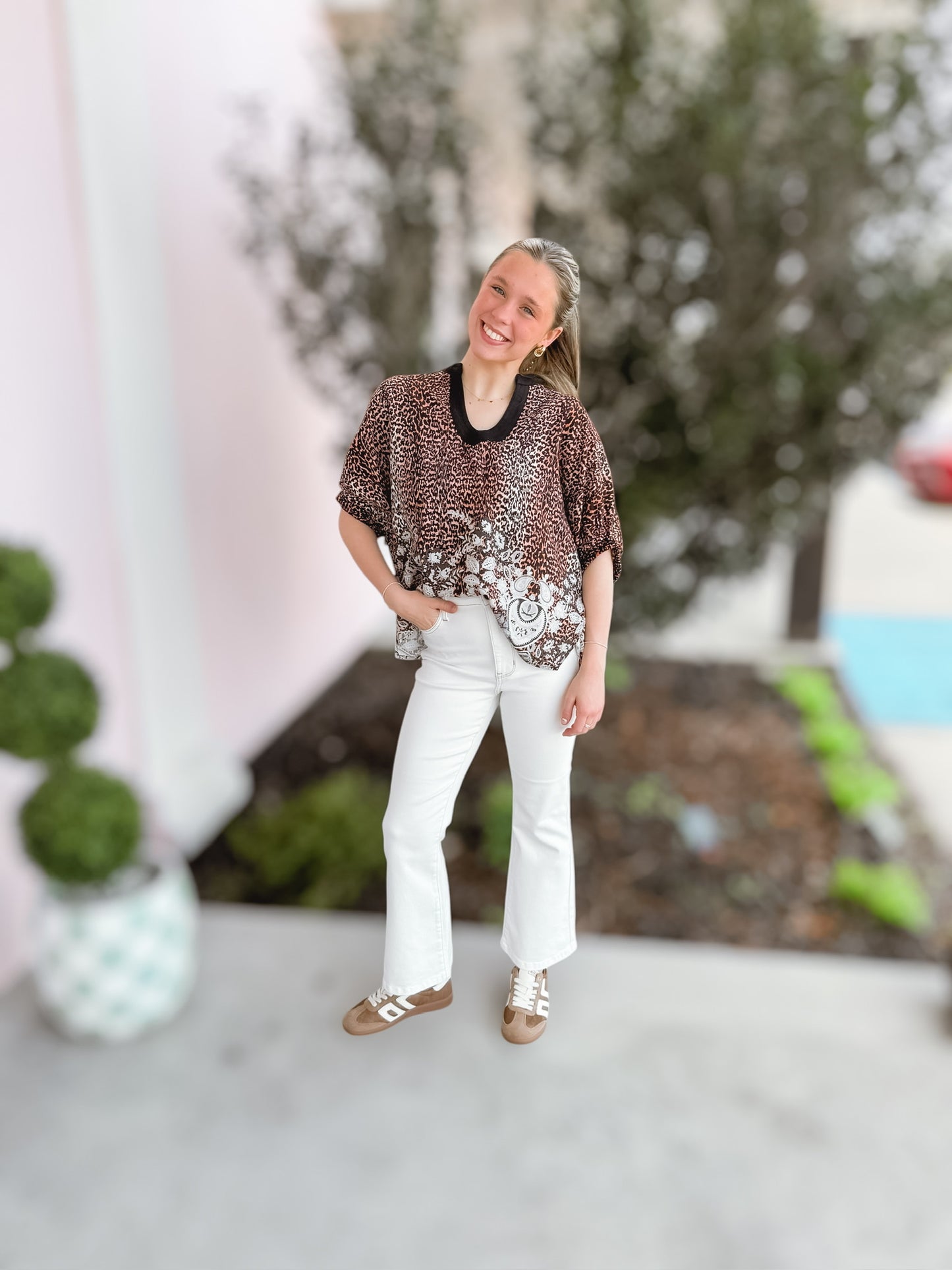 Judy Blue White High Rise Kick Flare