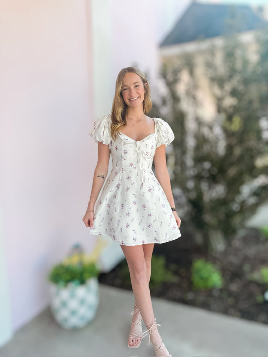 Sweet Lavender Floral Dress