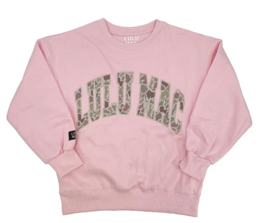 Light Pink Camo LuLu Mac Sweatshirt