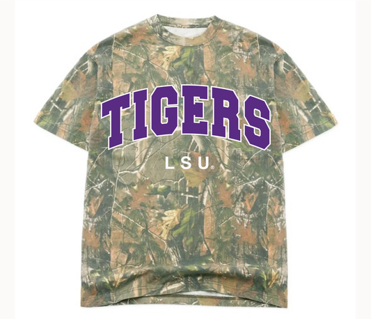LSU Tigers Filled Gault Camo Tee